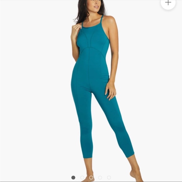 Free People Pants - Free People Movement Ashford Side to Side Performance Jumpsuit Blue Peacock